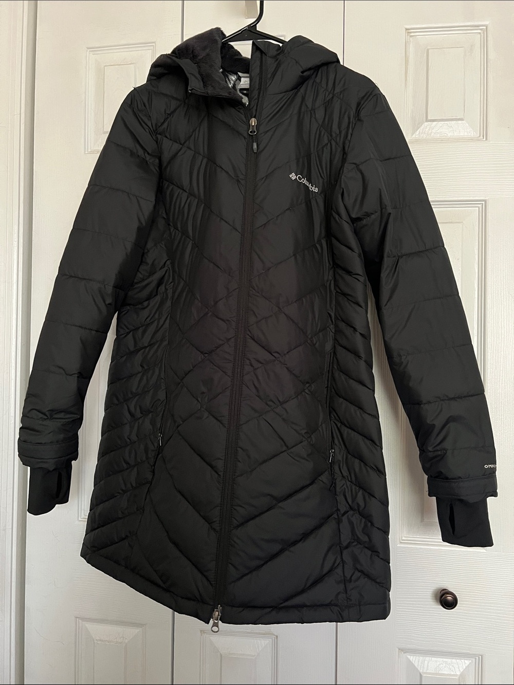 Columbia Women's Black Quilted Insulated Hooded Puffer Coat
